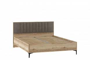 НМ 040.54 Кровать ("Арден", Велюр Вивальди 5, Дуб Делано)	 