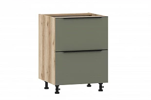 100.55 600 Тумба кухонная ("Норвуд", Олива, Дуб Делано/Серый) 