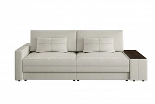 Диван Киото Комплектация 1 (Clever 02 бежевый, накладка Венге) 