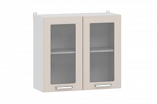 100.31 800 Шкаф навесной ("Вокс" (витрина), Сантьяго, Белый) 