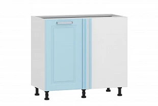 Тумба кухонная угловая "Вокс" (Антарктида/Белый) 