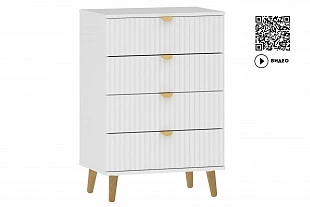 НМ 040.18 Комод ("Дакота", Меренга, Белый) 