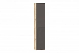 200.01 Шкаф для белья (Фасад ПВХ) ("Арден", Правый, Софт графит, Дуб Делано)	 