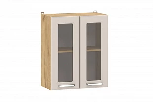 100.31 600 Шкаф навесной ("Вокс" (витрина), Сантьяго, Дуб Крафт Золотой) 