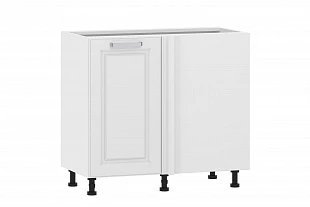 Тумба кухонная угловая "Вокс" (Меренга/Белый) 