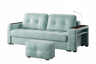 Диван-кровать "SMART" Б3-3т-Б4 СК Модель 063 (Onix 07 мятный) 