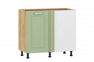 Тумба кухонная угловая "Вокс" (Фисташка/Дуб Крафт Золотой) 