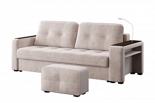 Диван-кровать "SMART" Б3-3т-Б4 СК Модель 063 (Onix 03 темно-бежевый) 