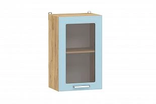 100.30 450 Шкаф навесной ("Вокс" (витрина), Антарктида, Дуб Крафт Золотой) 