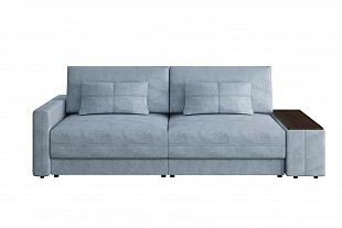 Диван Киото Комплектация 1 (Onix 16 синий, накладка Венге) 