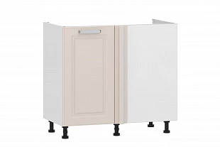 100.11 1000 Тумба под мойку угловая ("Вокс", Сантьяго, Белый) 