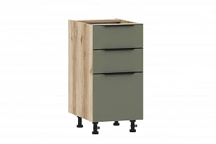 100.56 400 Тумба кухонная ("Норвуд", Олива, Дуб Делано/Серый) 