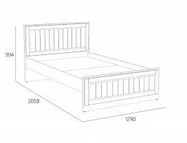 Кровать "Оливия" НМ 040.34-02 Х