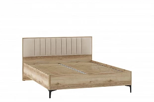 НМ 040.54 Кровать ("Арден", Велюр Вивальди 4, Дуб Делано) 