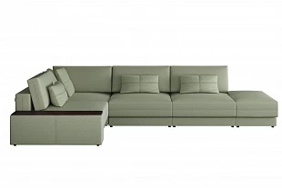Диван Киото Комплектация 5 (Фабио олив, накладка Венге) 