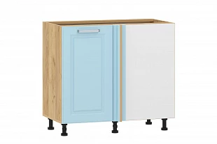 Тумба кухонная угловая "Вокс" (Антарктида/Дуб Крафт Золотой) 