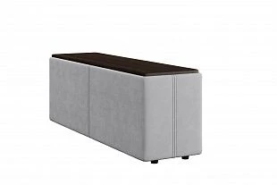 Боковина с накладкой Бн "Киото" (Clever 08 серый, накладка Венге) 