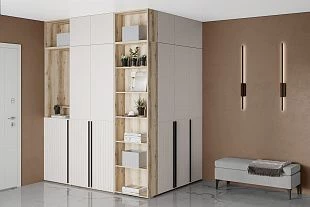 Прихожая Арден комплектация 2 (Сантьяго/Дуб Делано) 