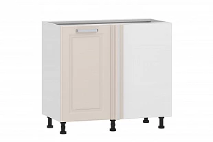 Тумба кухонная угловая "Вокс" (Сантьяго/Белый) 