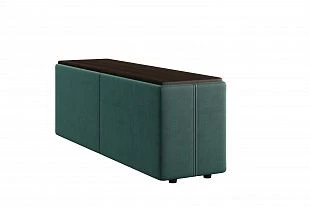 Боковина с накладкой Бн "Киото" (Clever 22 зеленый, накладка Венге) 